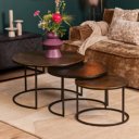 3 delige  set salontafels