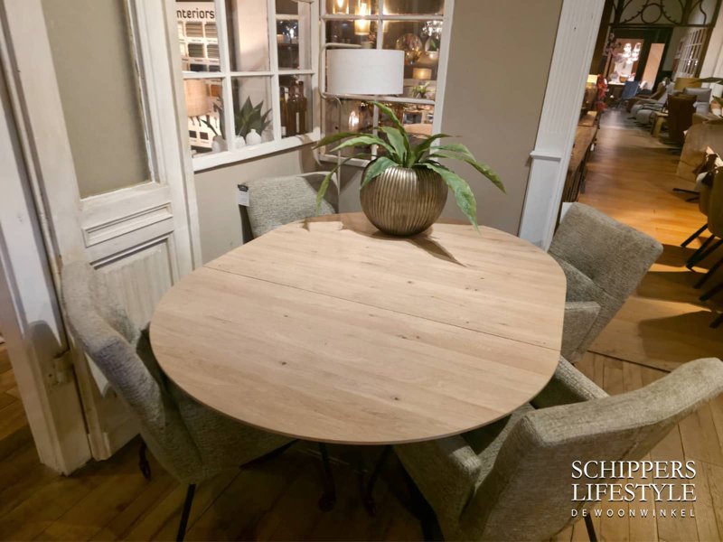 Ronde uitschuifbare tafel