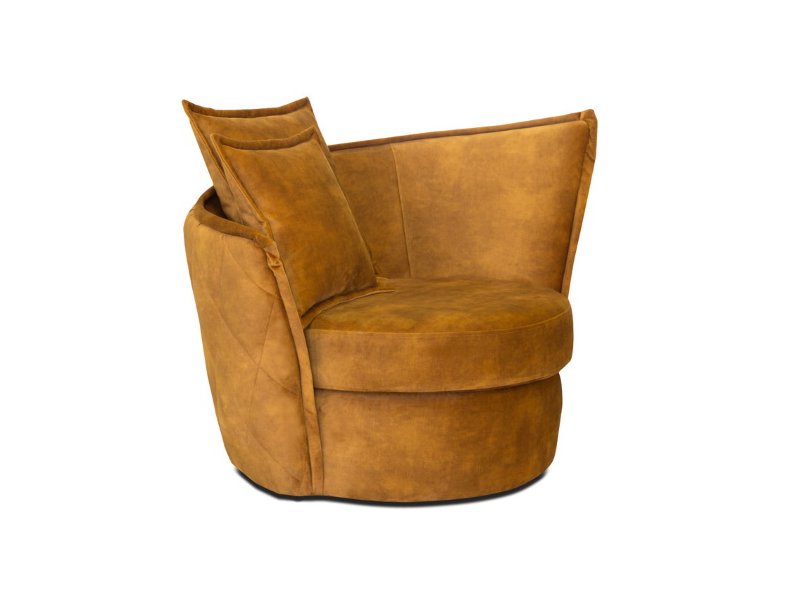 Draaifauteuil  Hermen in meerdere stoffen leverbaar