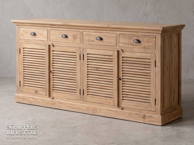 Dressoir recycled teak 190 cm breed