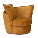 Draaifauteuil  Hermen in meerdere stoffen leverbaar