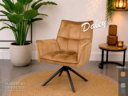 Luxe cognac eetkamerstoelen