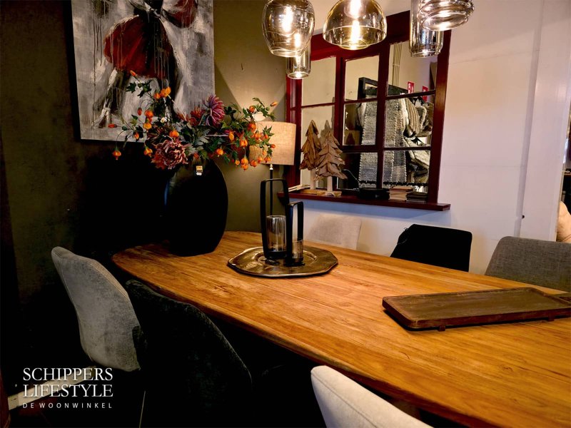 Luxe teakhouten tafel