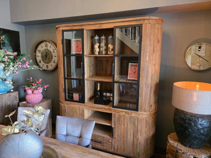 Gerecycled teakhouten buffetkast