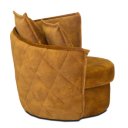 Draaifauteuil  Hermen in meerdere stoffen leverbaar