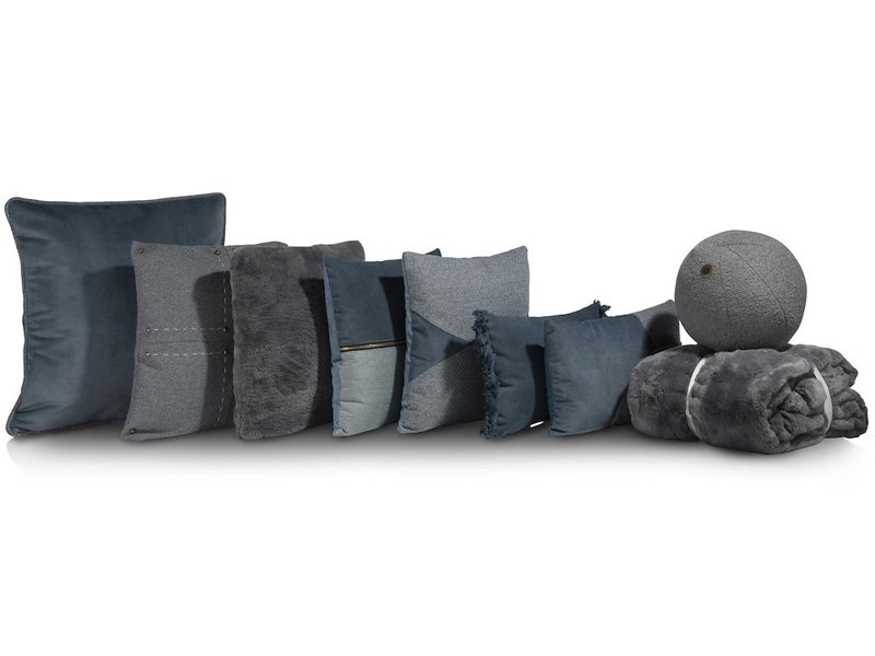 Timeless Scott Kussen Dia 25Cm Blauw