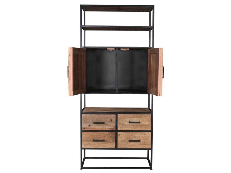 Unieke en stijlvolle vakkenkast Dakota vormt een tijdloze toevoeging aan uw interieur!