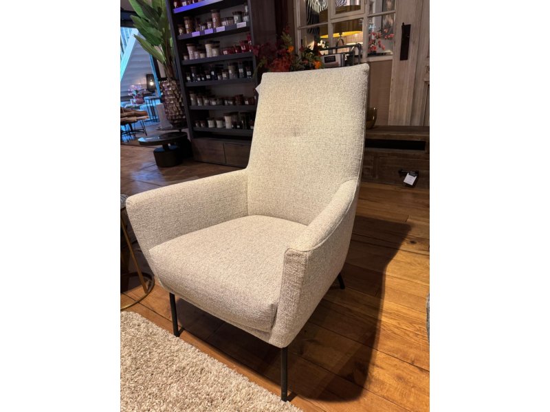 Witte fauteuil allerlei stoffen mogelijk