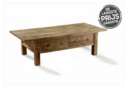 Salon tafel oud hout 8 lade,s