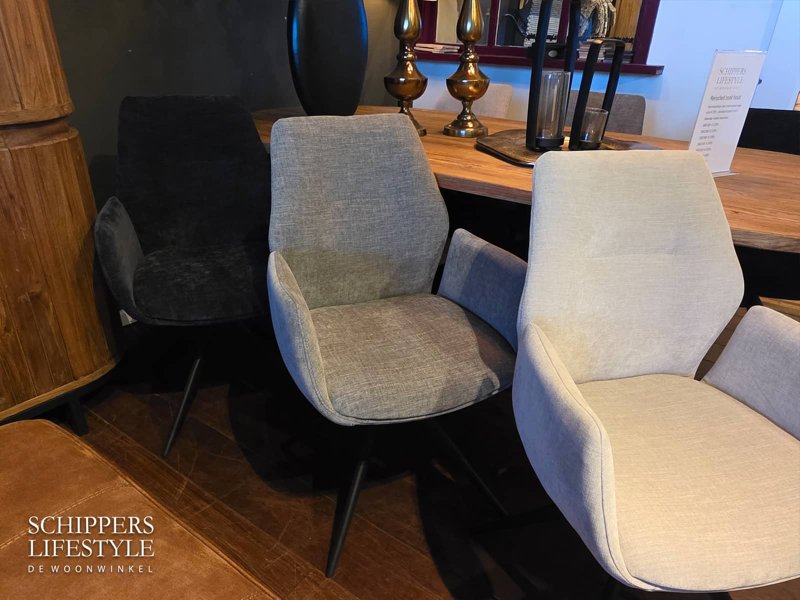 Eetkamerstoelen in 3 kleuren