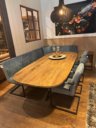 Eetkamertafel oud teak