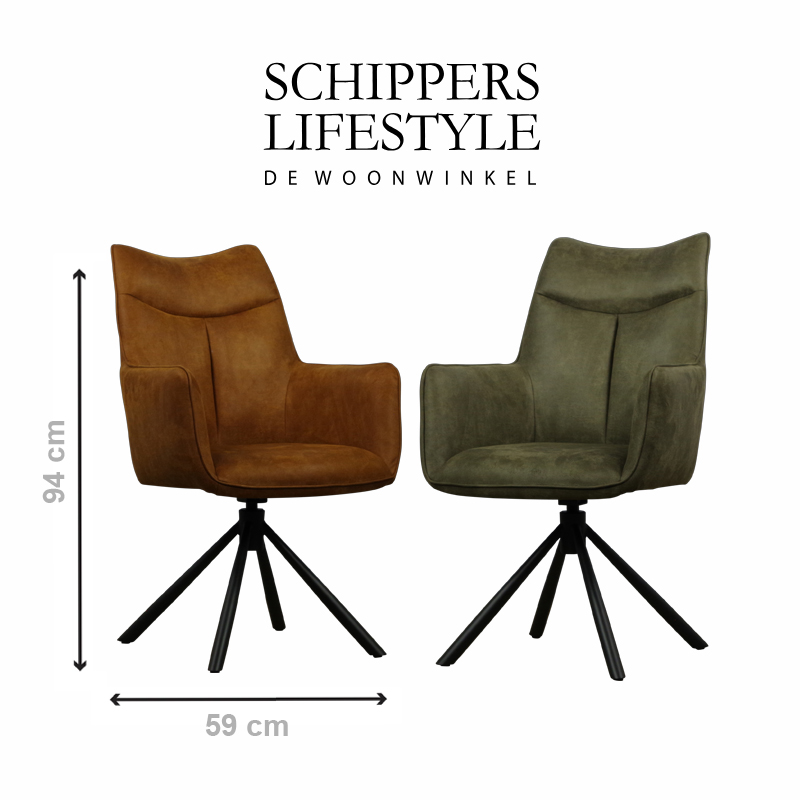 Bull eco leder Esszimmerstuhl Ramses