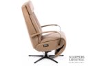 Relaxstoel ecoleder bruin