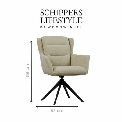 Stoffen eetkamerstoel