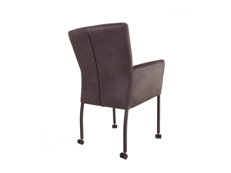 Armstoel Andre in meerdere kleuren en leersoorten leverbaar .