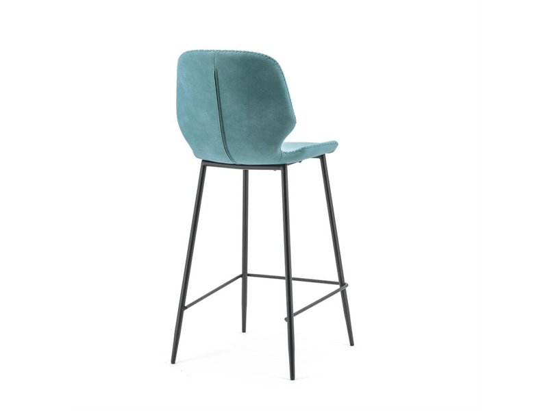 Bar chair Seashell low blue