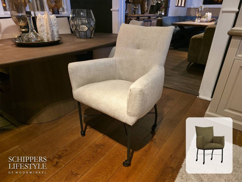 Stuhl für Esstisch mit Rollen