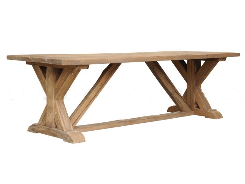 oud eiken kloostertafel